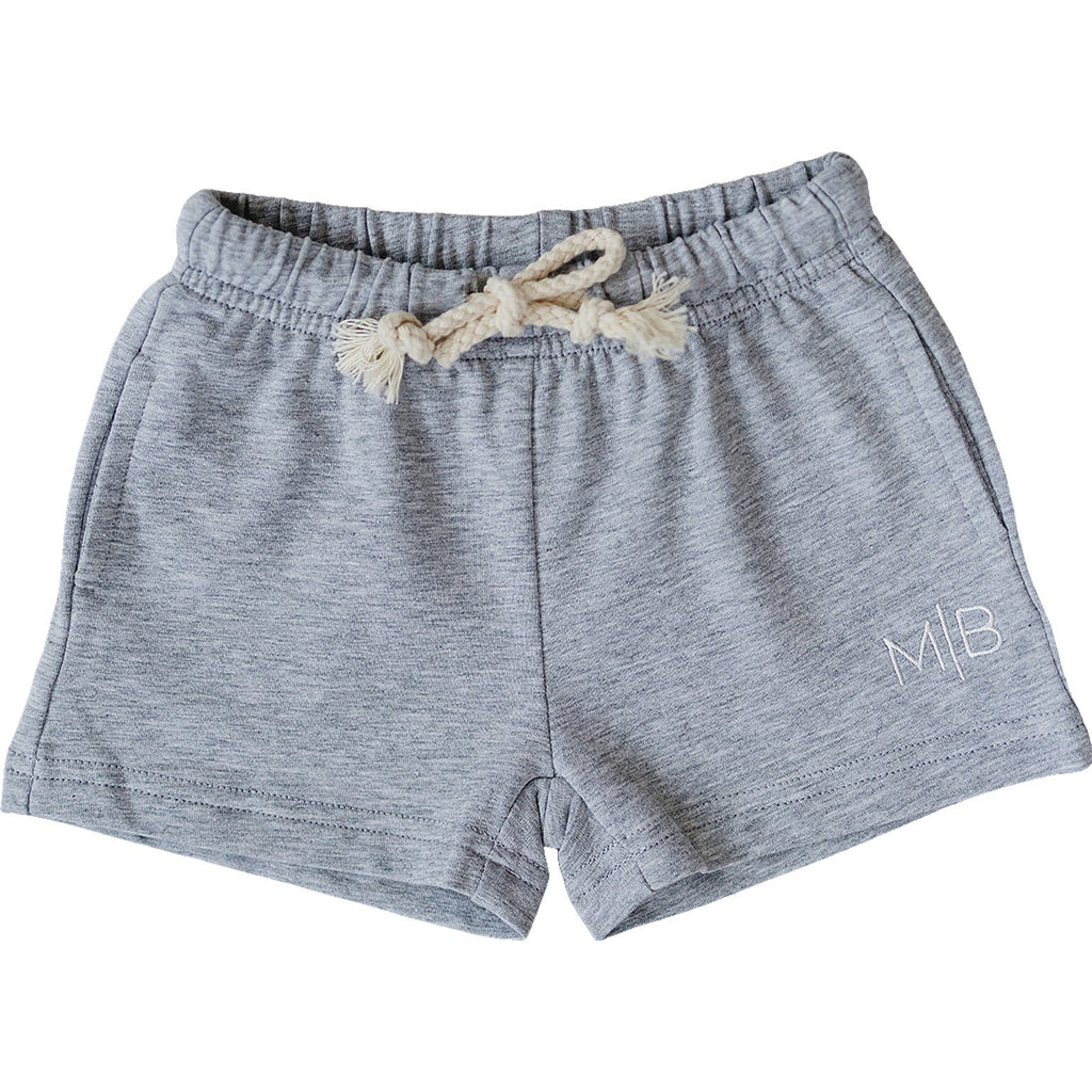 Grey Pocket Cotton Shorts