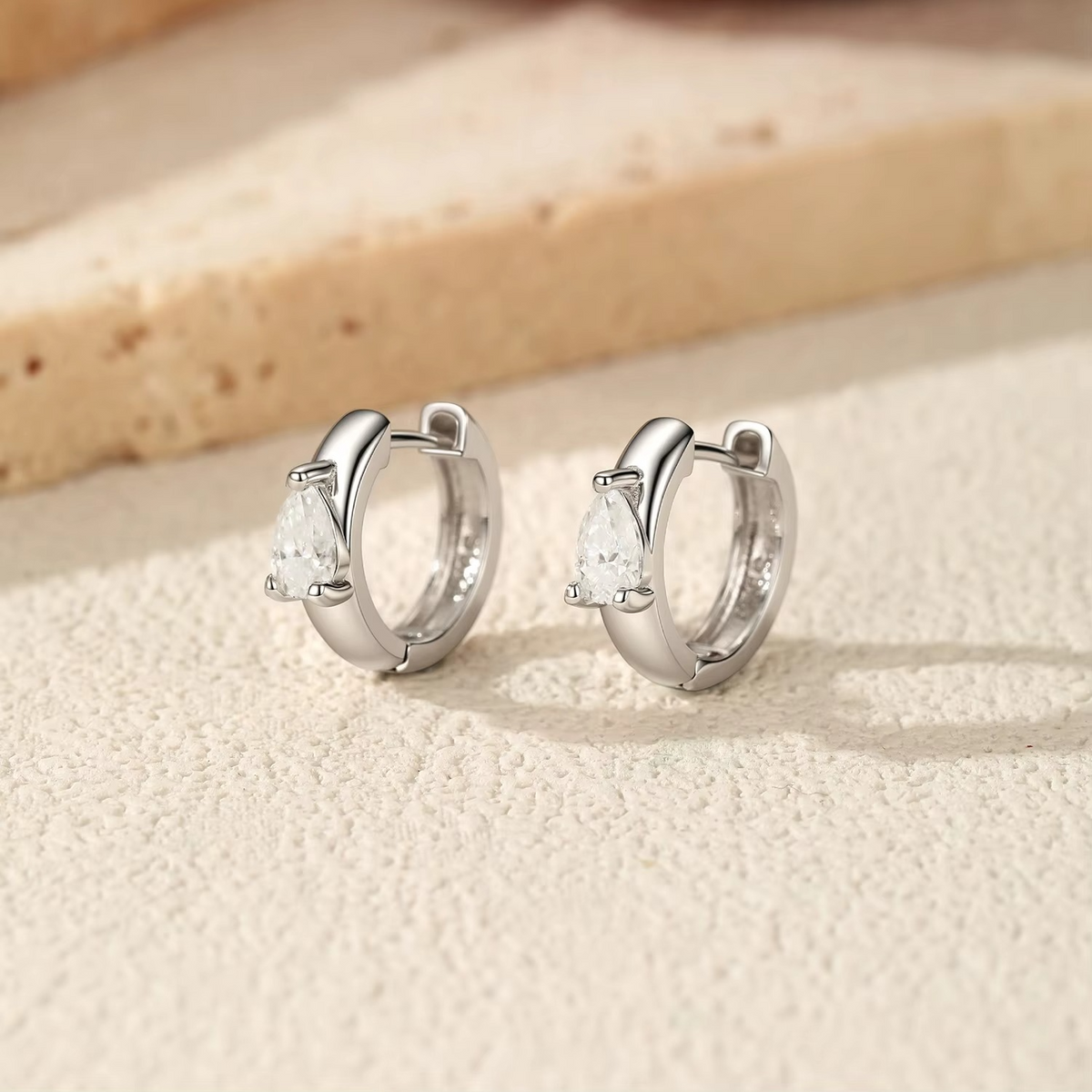 Neutral Ear Buckle Hoop Earrings