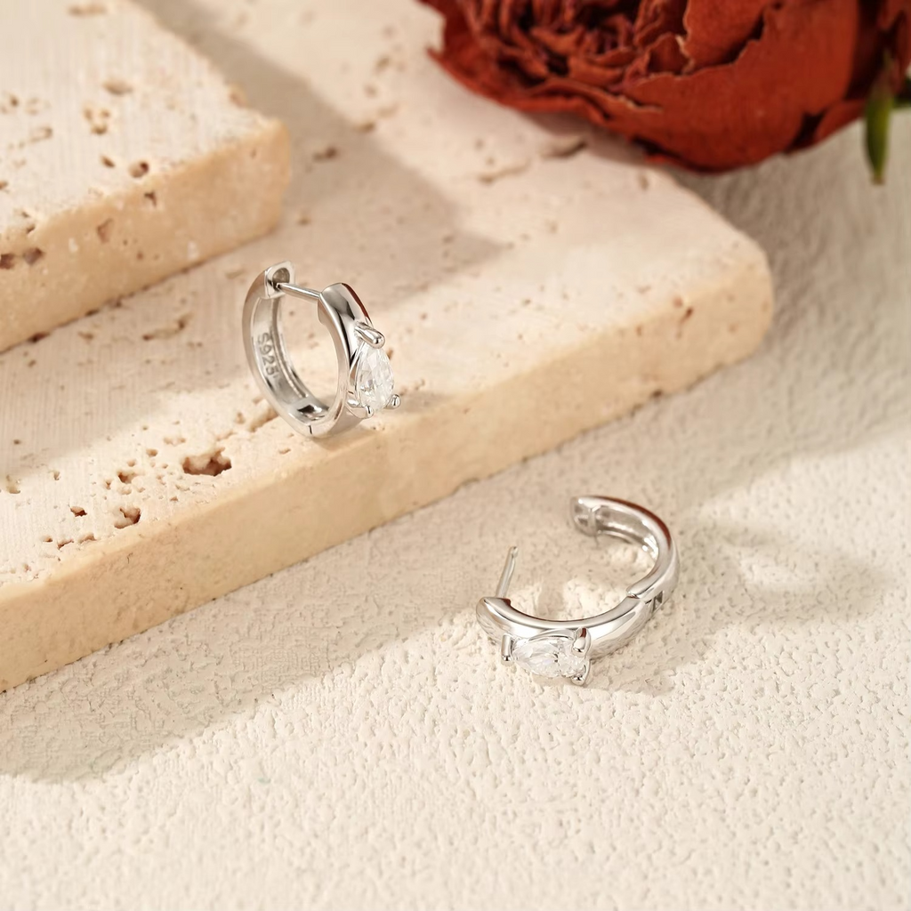 Neutral Ear Buckle Hoop Earrings
