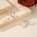 Neutral Ear Buckle Hoop Earrings